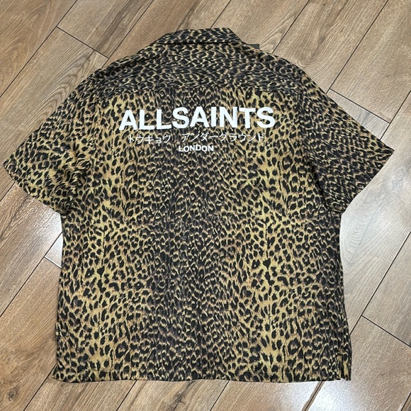 NWT ALLSAINTS Fuji Shirt in Meadow Yellow - Picture 5 of 8